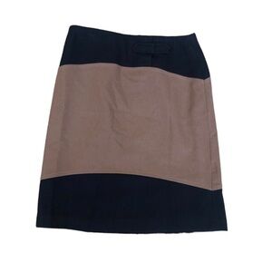 Willi Smith Wool Skirt Size 6 black brown
